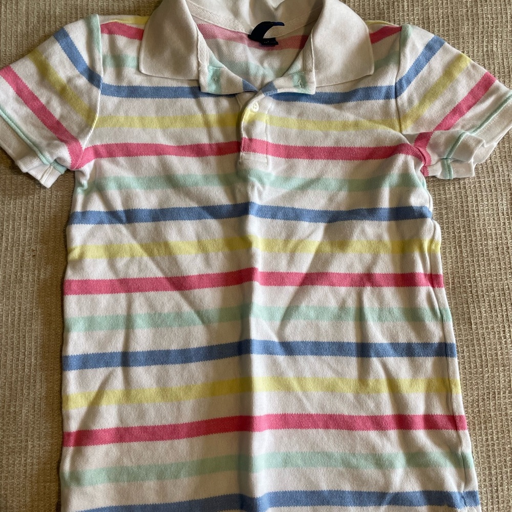 Janie and Jack striped polo shirt
